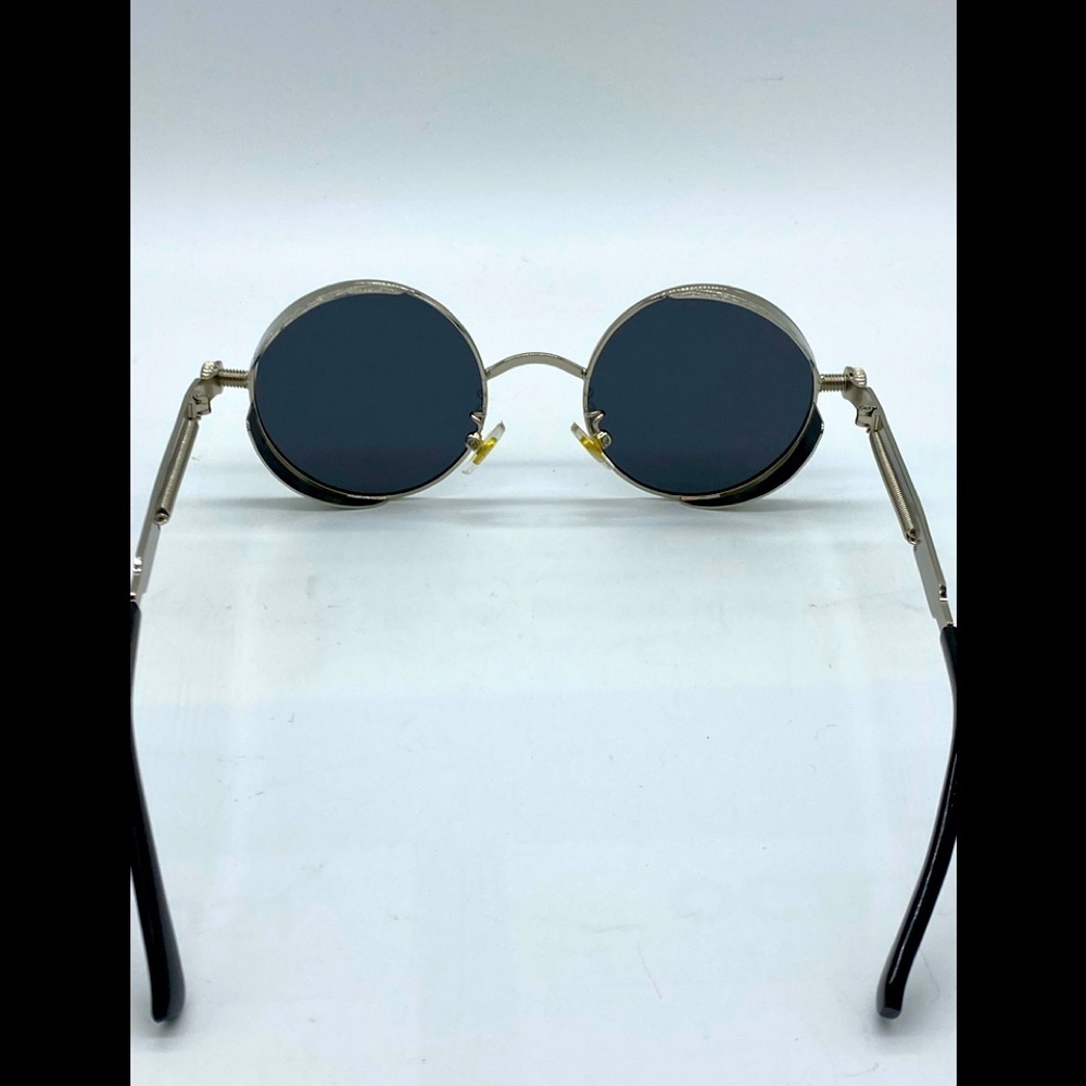 Gothic Steampunk Sunglasses Polarized UV400 + Case NWT - Picture 5 of 6